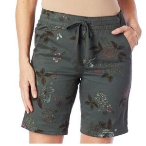 DEMOCRACY Floral Patterned Elastic waist Drawstring Womens Shorts, Size 10 NWOT